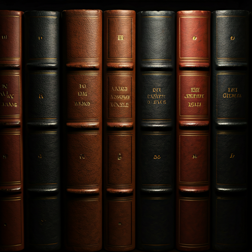 Open book illuminated in a library